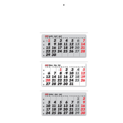 Falinaptár speditőr 3 részes 330mmx800mm, Realsystem 2026.