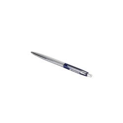Golyóstoll 0,8mm, nyomógombos fém test, színes rész WTX Pen, Bluering® írásszín kék Golyóstoll Bluering
