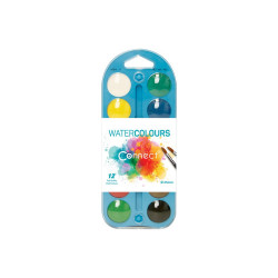 Vízfesték készlet, 10db-os, 40mm. festékgombokkal Connect Vízfesték Connect