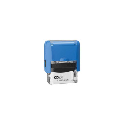 Bélyegző Printer Colop Pocket Stamp 20 kék átlátszó ház kék párna Bélyegző és kelléke Colop