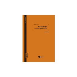 Munkahelyi munkabaleseti napló 24 lapos füzet A/4 álló B.VALL.347 Nyilvántartás Egyéb