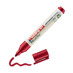 Alkoholos marker 1,5-3mm, Edding 21 EcoLine piros Permanent marker EDDING