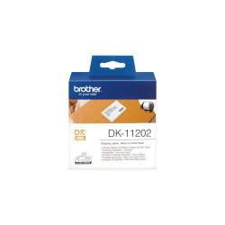 Etikett címke, 62x100mm, Brother DK11202 300 db címke/doboz fehér ORIGINAL Etikett - címke Brother
