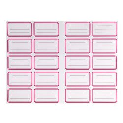 Füzetcímke 20 db-os (20 címke/ív) egyszínű 20 ív/csomag, Bluering Füzetcímke Bluering