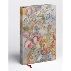 Tanári határidőnapló A5, műbőr 150mmx210mm, fehér lapokkal akvarell 2026/2027 Realsystem Tanári határidőnapló Realsystem