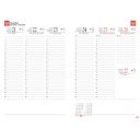 Tanári határidőnapló A5, műbőr 150mmx210mm, fehér lapokkal térkép 2026/2027 Realsystem