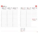 Tanári határidőnapló A5, műbőr 150mmx210mm, fehér lapokkal stukkó 2026/2027 Realsystem