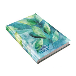 Tanári határidőnapló A5, műbőr 150mmx210mm, fehér lapokkal levelek 2026/2027 Realsystem