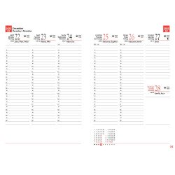 Tanári határidőnapló A5, műbőr 150mmx210mm, fehér lapokkal lótusz 2026/2027 Realsystem Tanári határidőnapló Realsystem