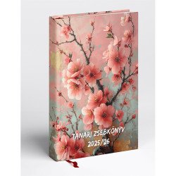 Tanári határidőnapló A5, műbőr 150mmx210mm, fehér lapokkal lótusz 2026/2027 Realsystem Tanári határidőnapló Realsystem