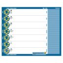 Diák zsebkönyv 125mmx205mm, fehér lapokkal 2026/2027 mackó Realsystem