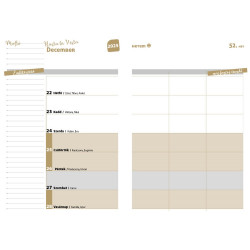 Hallgatói zsebkönyv A5, 145mmx205mm, fehér lapokkal akvarell 2026/2027 Realsystem Hallgatói zsebkönyv Realsystem