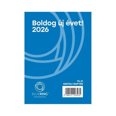 Asztali naptár TA-21 2026. Bluering® Asztali naptár TA-21 2026. Bluering®