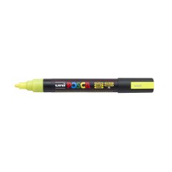 Dekormarker 1,8-2,5mm, Uni Posca PC-5M fluor sárga Dekormarker Uni