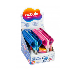 Olló 21cm, hegyes, ergonomikus, iskolai, Nebulo Ollók, kések Nebulo