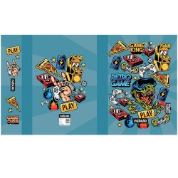 Füzetbox, A4, Gamer, Nebulo Tok, tartó, füzetbox Nebulo