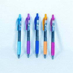 Zseléstoll, 0,5mm vegyes test szín, 30db/doboz Nebuló írásszín kék Zselés toll Nebulo