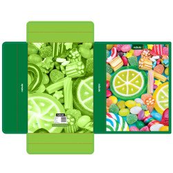 Füzetbox A4, hullámkarton, Candy, Nebulo Tok, tartó, füzetbox Nebulo