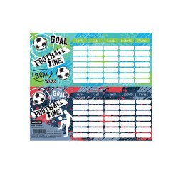 Órarend egylapos Foci, 25 db/csomag, Nebulo Órarend Nebulo