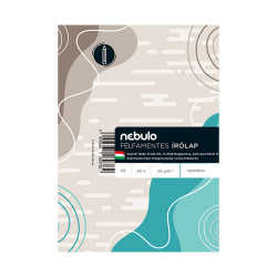 Írólap A5, 20-50 famentes, 50 lap, Nebulo Írólap, rajzlap Nebulo