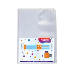 Füzetborító A5, bújtatós, PVC, 10 db/csomag, Nebulo Füzet, könyv borító Nebulo
