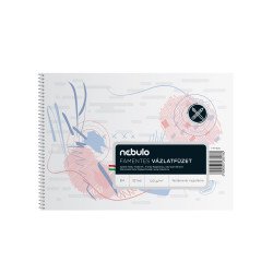 Vázlatfüzet B4, spirálos, 120g, Nebulo Vázlatfüzet, rajzfüzet Nebulo