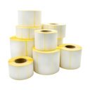 Etikett címke thermo, 50x75mm, tekercses, 1000 címke/tekercs fehér