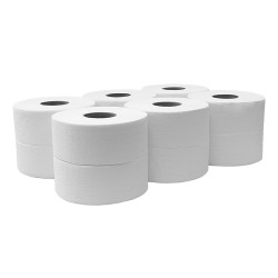 Toalettpapír 2 rétegű közületi átmérő: 19 cm 100 % cellulóz 100 m/tekercs 12 tekercs/csomag Bluering® hófehér