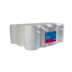 Kéztörlő 2 rétegű tekercses átmérő: 13 cm 100% cellulóz 12 tekercs/csomag Bluering®NC214E hófehér
