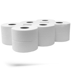 Kéztörlő 2 rétegű tekercses átmérő: 13 cm 100% cellulóz 12 tekercs/csomag Bluering®NC214E hófehér Papírtörlők Bluering