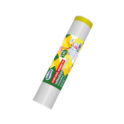 Szemeteszsák zárószalagos 120 liter 60 x 100 cm 10 db/tekercs Glossy átlásztó