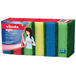 Mosogatószivacs 6 db/csomag Vileda Rainbow_F25096 Szivacsok, kendők, súrolók Vileda háztartási