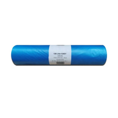 Szemeteszsák 135 liter 70 x 110 cm 18 mikron 25 db/tekercs kék