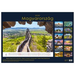 Falinaptár képes 340 × 485 mm, fehér lapokkal Magyarország Dayliner 2026. Falinaptár Dayliner