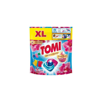 Mosókapszula 36 db/doboz színes ruhákhoz Tomi Power Caps Color Orchidea