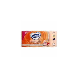 Toalettpapír 3 rétegű 150 lap/tekercs 8 tekercs/csomag Zewa Cashmere Peach Toalettpapírok Egyéb