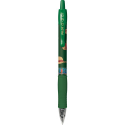 Zseléstoll 0,7mm, nyomógombos Pilot G-2 One Piece, írásszín zöld Zselés toll Pilot