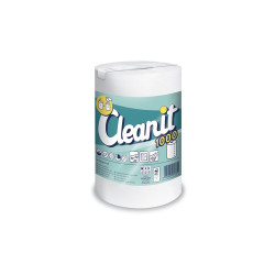 Papírtörlő konyhai 2 rétegű átmérő: 60 cm 700 lap/147 méter/tekercs 6 tekercs/karton Cleanit XXL1000 Lucart_821723 fehér Papírtörlők Lucart