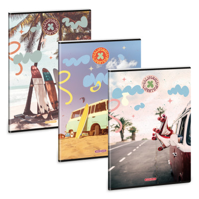 Füzet iskolai A4, 40lap, vonalas Ars Una CALIFORNIA LIFESTYLE 10db/csomag