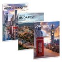 Füzet iskolai A4, 40lap, vonalas, extra kapcsos Ars Una CITYSCAPE 10db/csomag