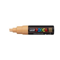 Dekormarker 8mm, Uni Posca PC-8K világos narancs Dekormarker Uni