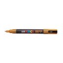 Dekormarker 0,9-1,3mm, Uni-Posca PC-3ML csillámló narancs
