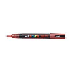 Dekormarker 0,9-1,3mm, Uni-Posca PC-3ML csillámló piros Dekormarker Uni
