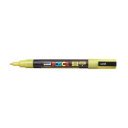 Dekormarker 0,9-1,3mm, Uni-Posca PC-3ML csillámló sárga