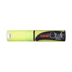Krétamarker folyékony 8mm, Uni-Posca PWE-8K fluor sárga Dekormarker Uni