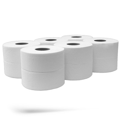 Toalettpapír 2 rétegű közületi átmérő: 27 cm 100 % cellulóz 360 m/tekercs 6 tekercs/csomag N2C360_hófehér_CUP