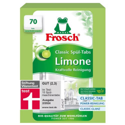 Mosogatógép tabletta 70 db/doboz Frosch Zöldcitrom Gépi mosogatás Frosch