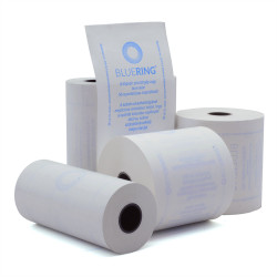 Hőpapír 110 mm széles, 28fm hosszú, cséve 12mm, 5 tekercs/csomag,  ( 110/50 ) BPA mentes Bluering® Hőpapír Bluering