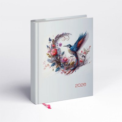 Határidőnapló Librobello hölgyeknek B/6, napi kolibri Realsystem 2027.