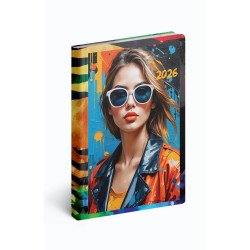 Zsebnaptár álló Fiestina hölgyeknek B/6, heti face Realsystem 2026. Zsebnaptár Realsystem